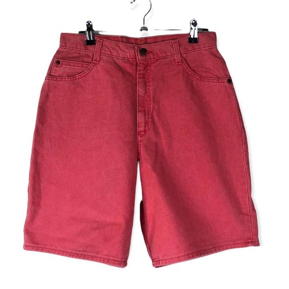 Vintage Coral Denim Shorts - Picture 3 of 4